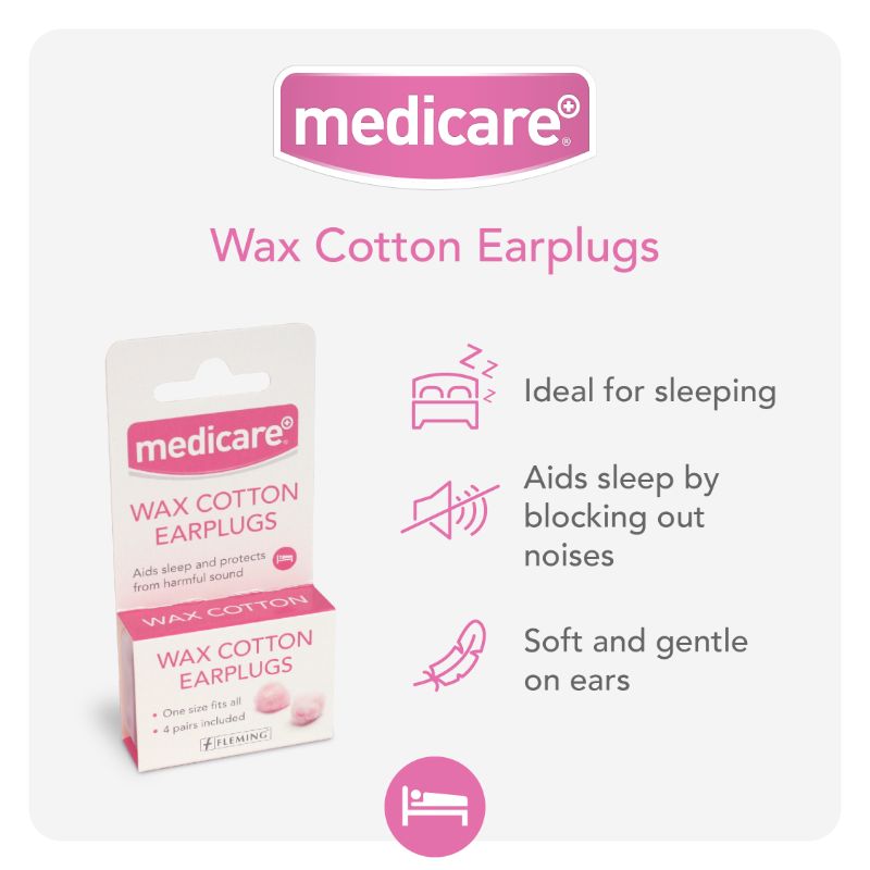 Medicare Wax Cotton Earplugs