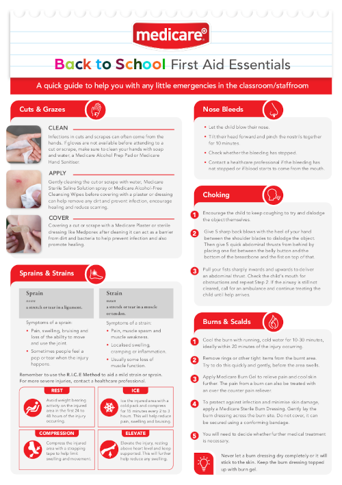 Back to School Infosheet Download Preview