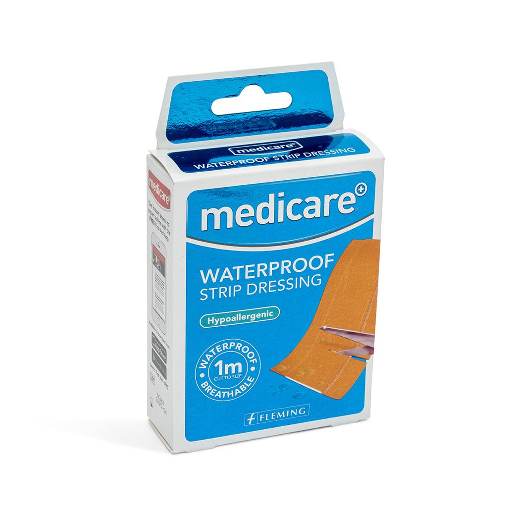 MEDICARE WATERPROOF STRIP 6CM X 1M (DISPLAY OF 10)