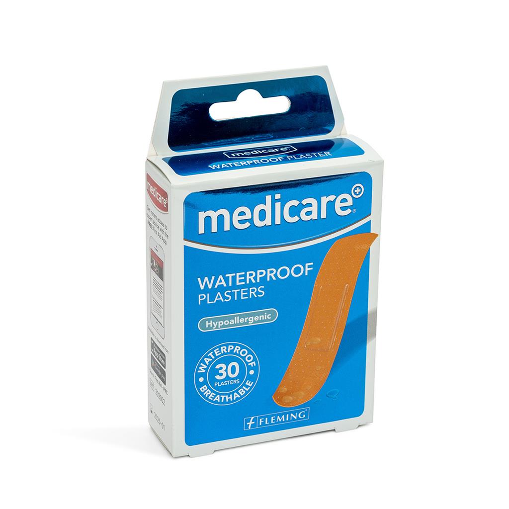 MEDICARE WATERPROOF PLASTERS 30'S (DISPLAY OF 10)