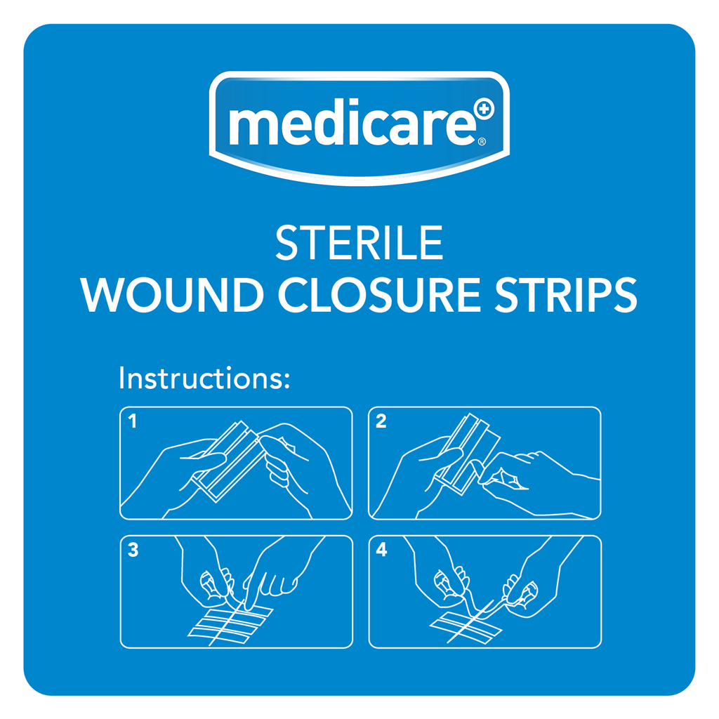 MEDICARE WOUND CLOSURE STRIPS 10'S (DISPLAY OF 20)