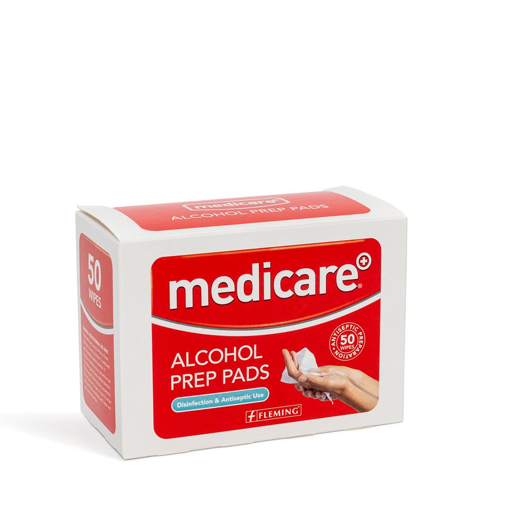 MEDICARE ALCOHOL PREP PADS 50'S