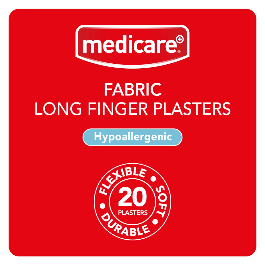 MEDICARE FABRIC LONG FINGER PLASTER (20'S) (DISPLAY OF 10)