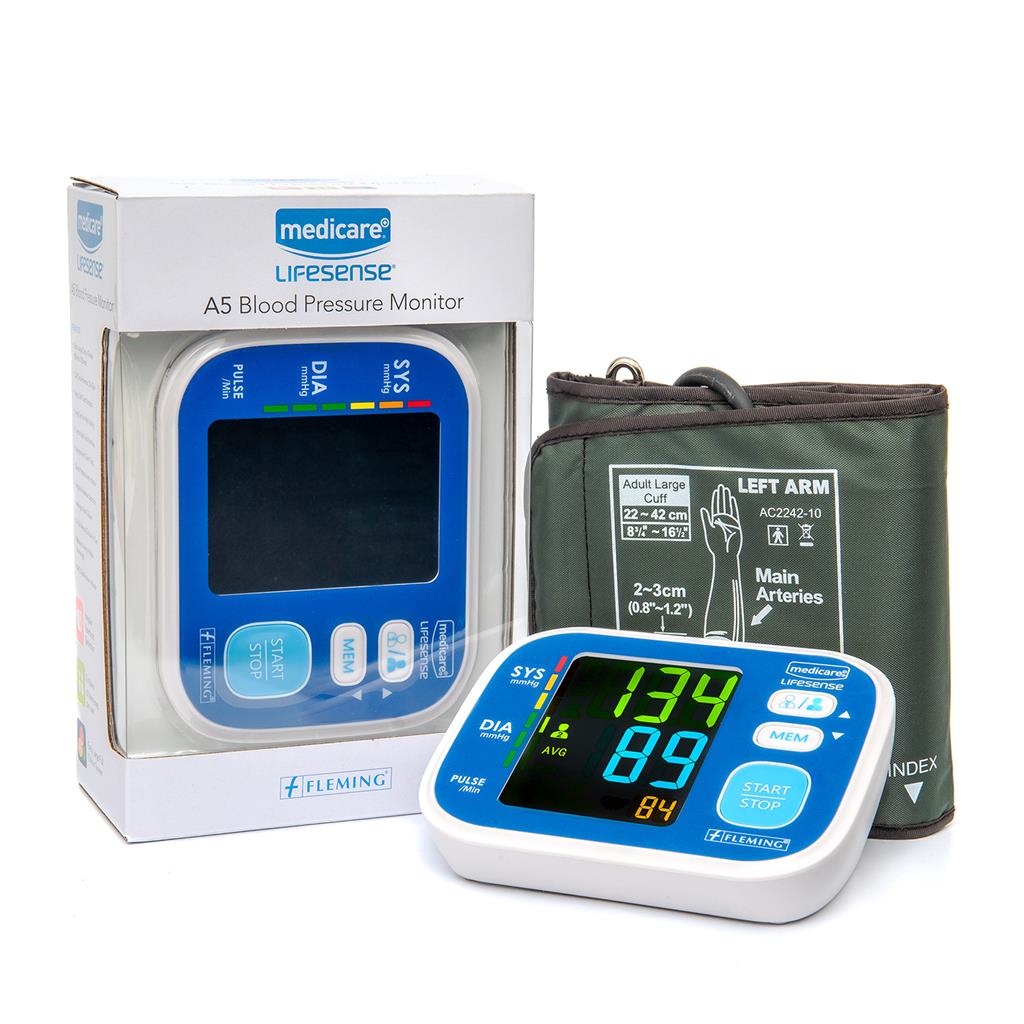 LIFESENSE A5 UPPER ARM BLOOD PRESSURE MONITOR