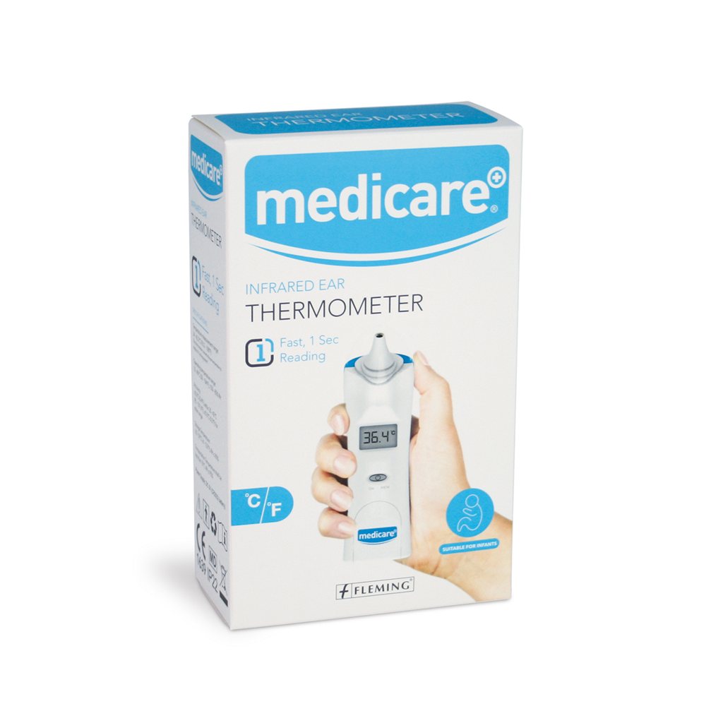 MEDICARE EAR THERMOMETER WITH PROBE COVERS