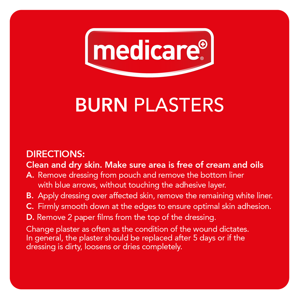 MEDICARE BURN PLASTERS 6'S (DISPLAY OF 16)