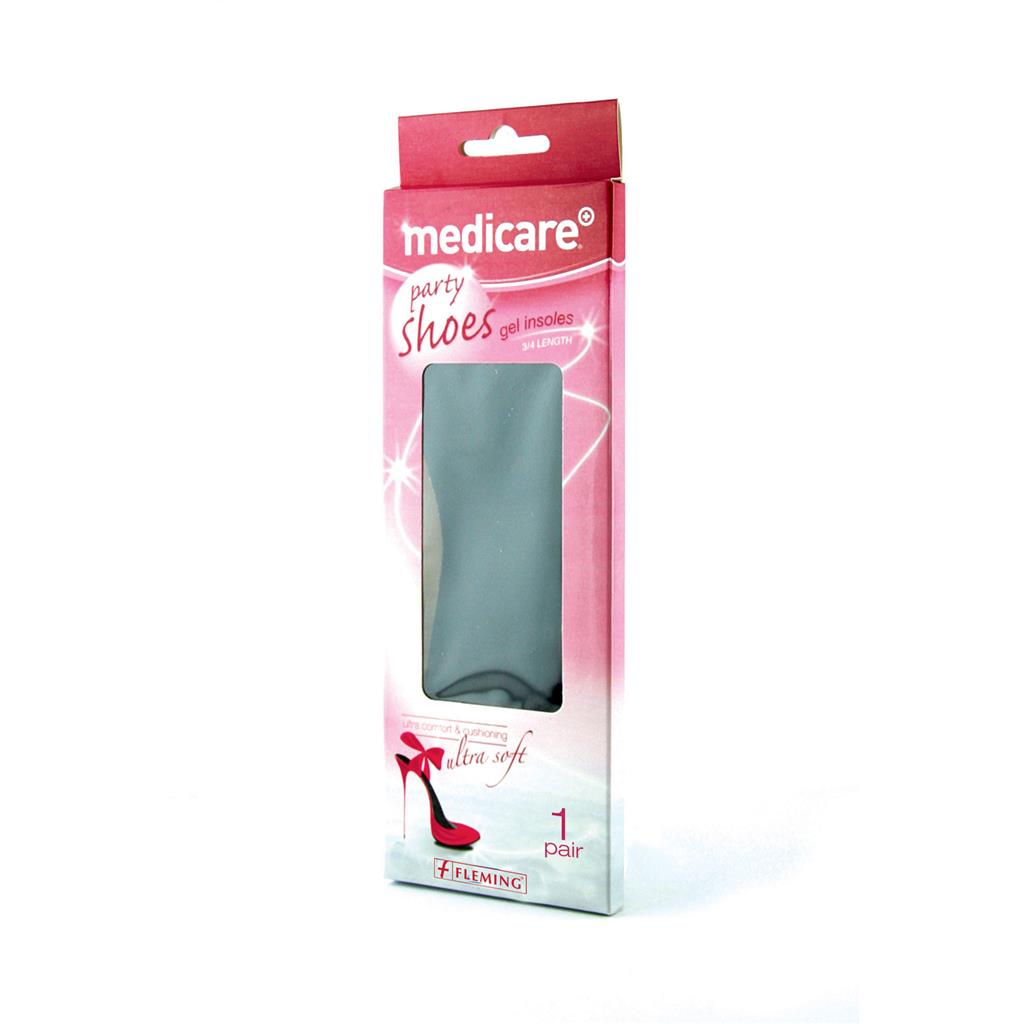 MEDICARE LADIES 3/4 LENGTH GEL INSOLES (DISPLAY OF 12)