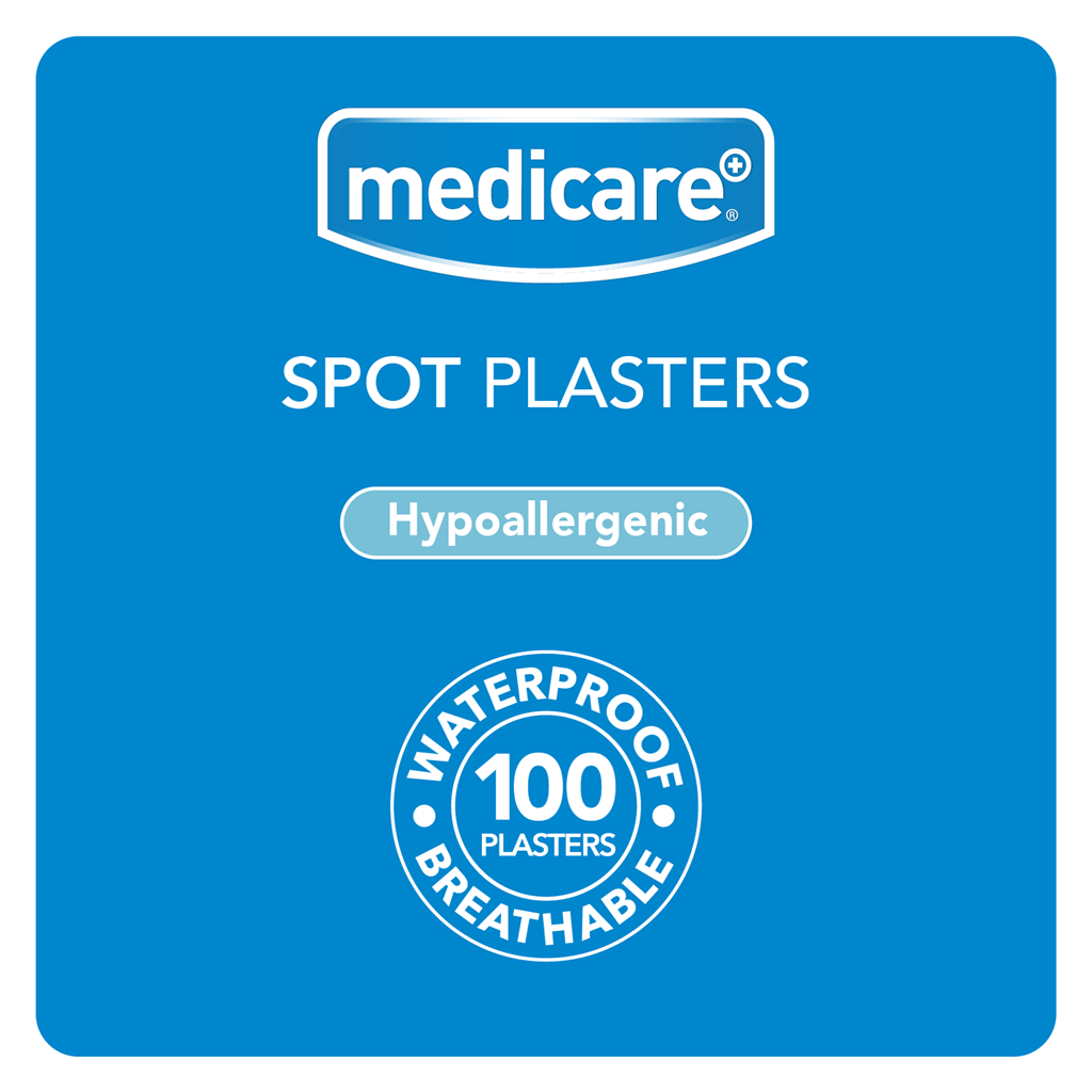 MEDICARE WATERPROOF SPOT PLASTERS 100'S