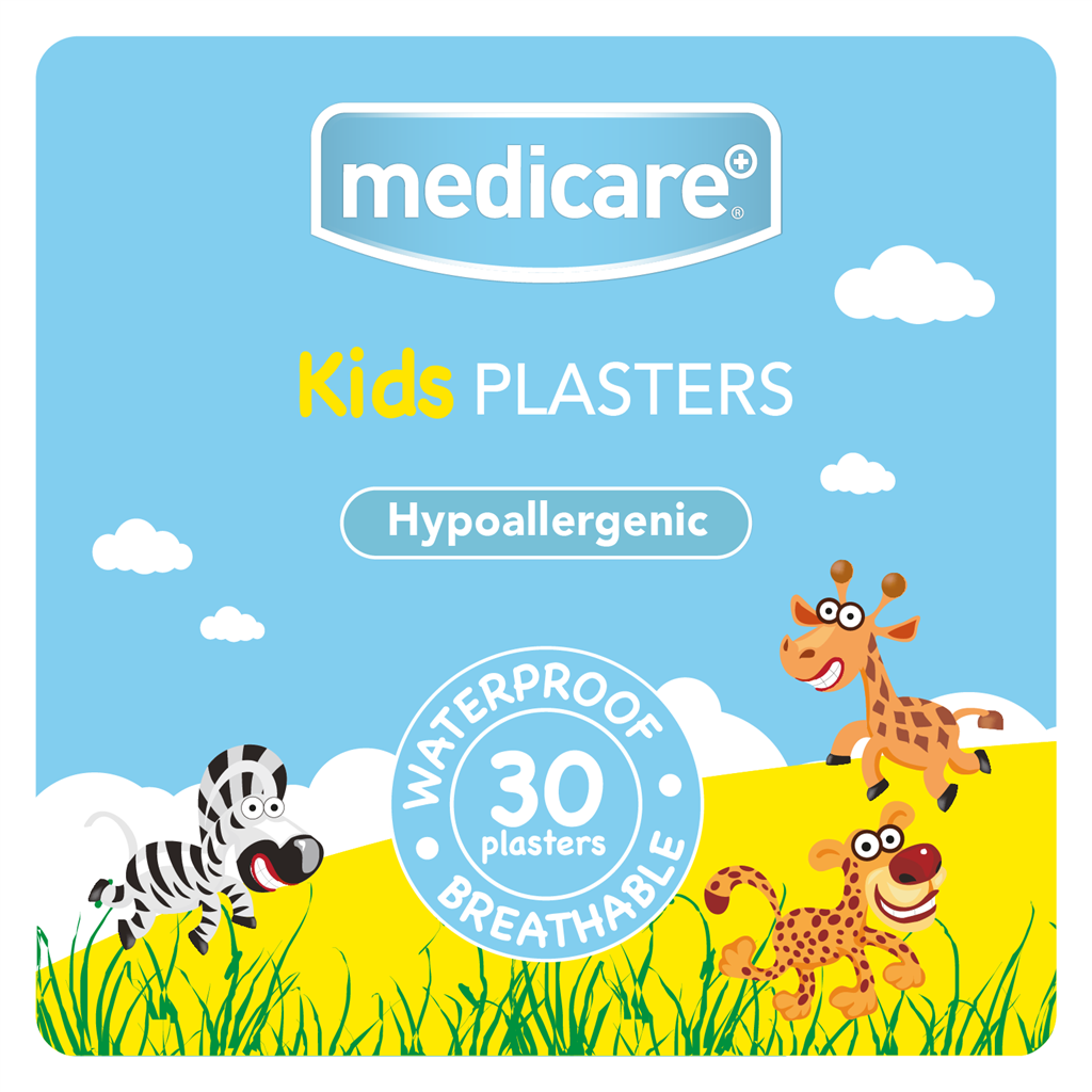 MEDICARE WATERPROOF KIDS PLASTERS 30`S (FUN ZOO) (DISPLAY OF 10)