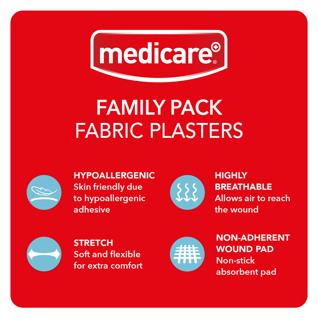 MEDICARE FABRIC FAMILY PACK OF 50'S (DISPLAY OF 6)