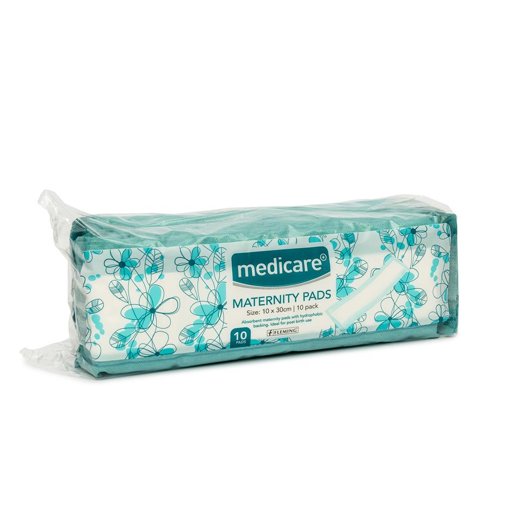 Medicare Maternity Pads Non-Sterile 10 x 30cm (10's)