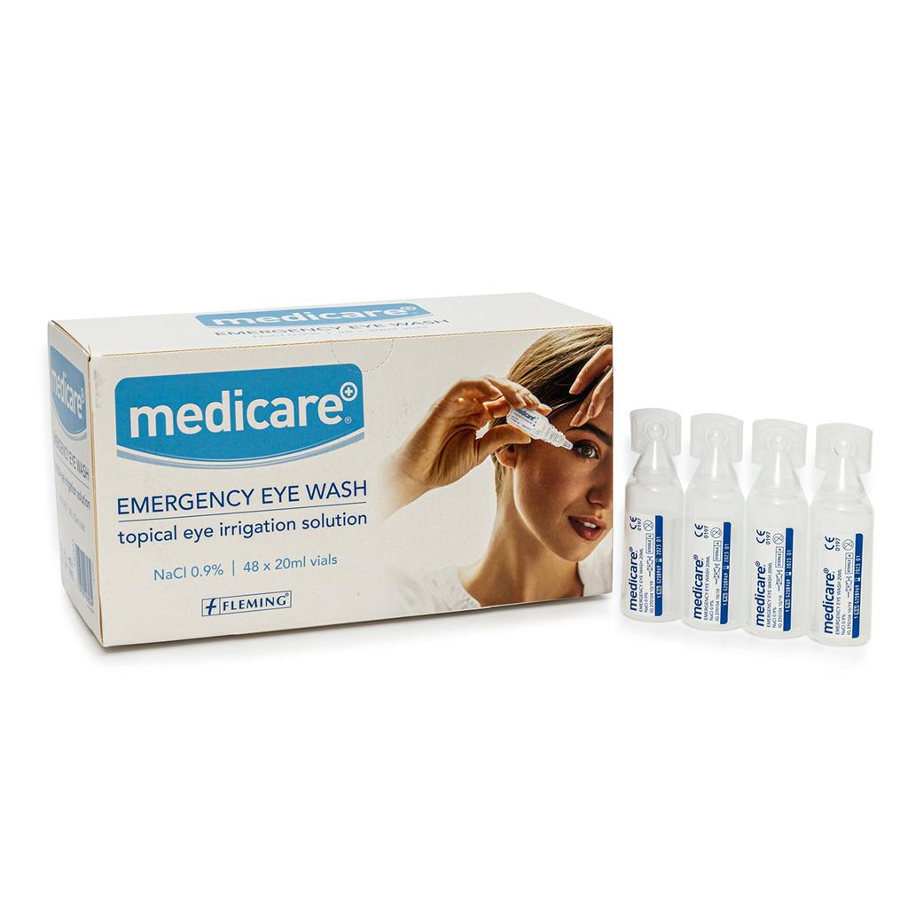 MEDICARE EMERGENCY EYE WASH 20ML (BOX OF 48)