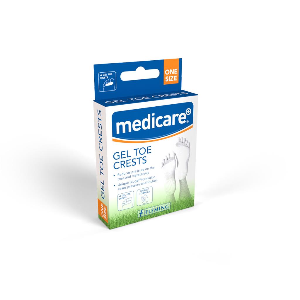 MEDICARE GEL TOE CRESTS - 2 PACK - ONE SIZE