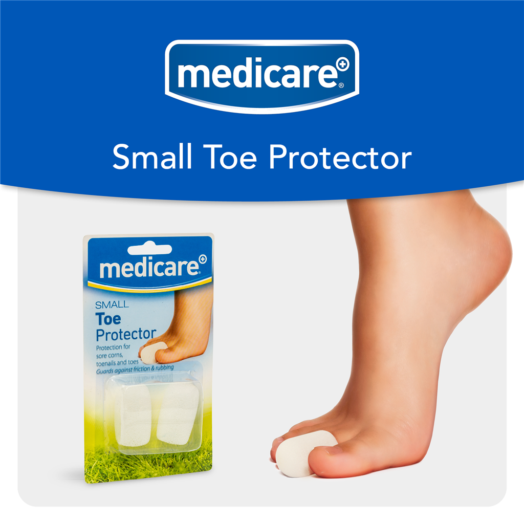 MEDICARE FOAM TOE PROTECTOR SMALL 2's