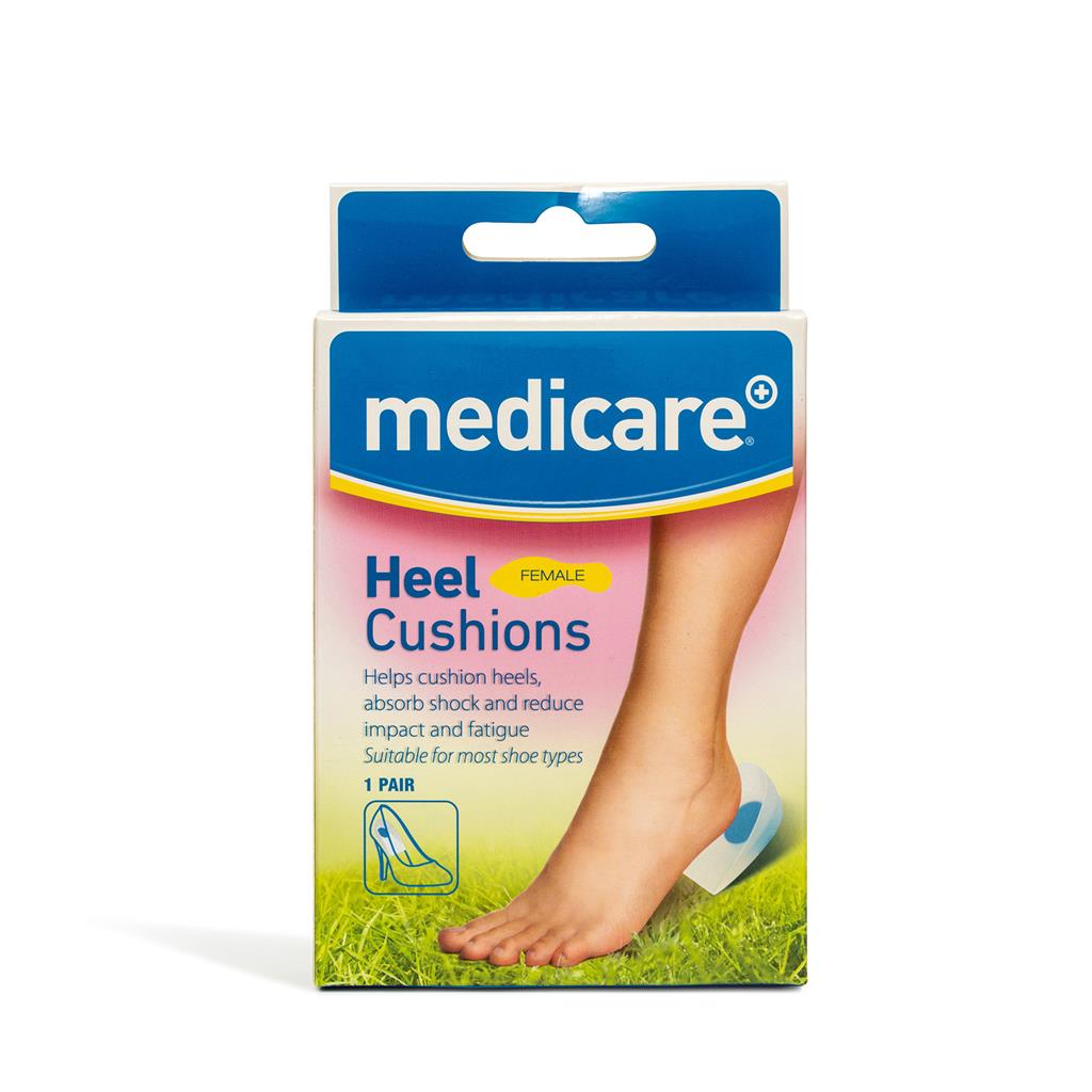 MEDICARE FEMALE HEEL CUSHION 2's