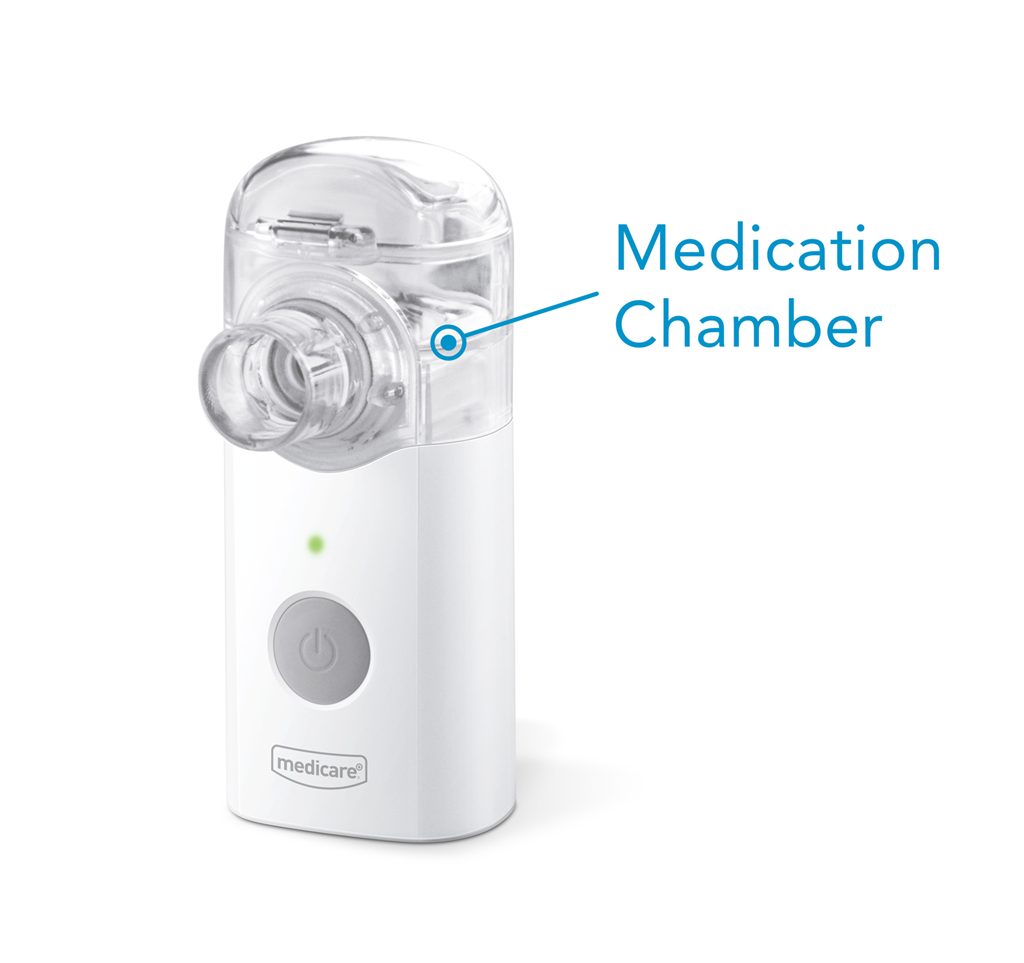 MEDICARE V2 PORTABLE NEBULISER MEDICATION CHAMBER WITH MESH CAP