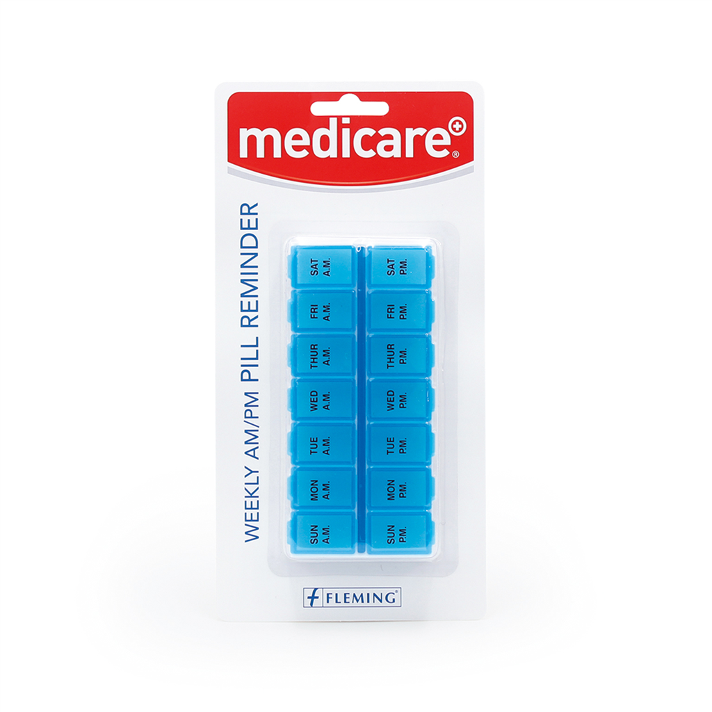 MEDICARE 7 DAY AM/PM CONTOURED PILL BOX