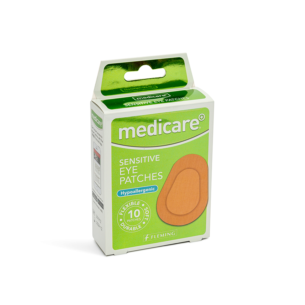 MEDICARE SENSITIVE EYE PATCH 5.8CM x 8CM (10)