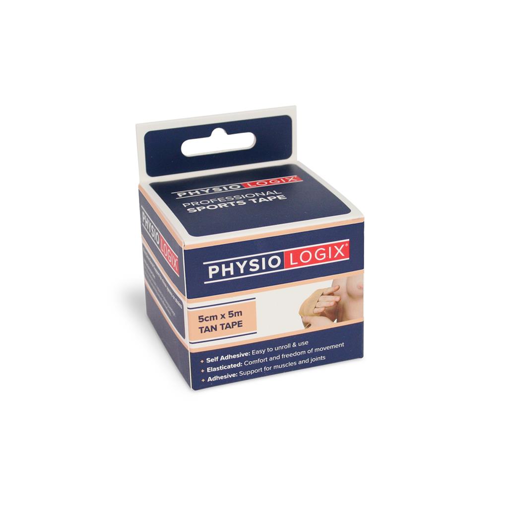 PHYSIOLOGIX SPORTS TAPE 5CM X 5M - TAN