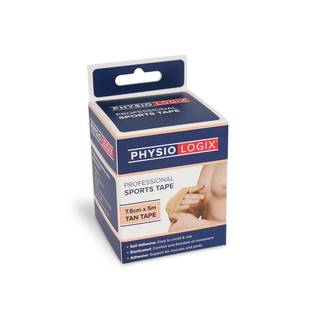 PHYSIOLOGIX SPORTS TAPE 7.5CM X 5M - TAN