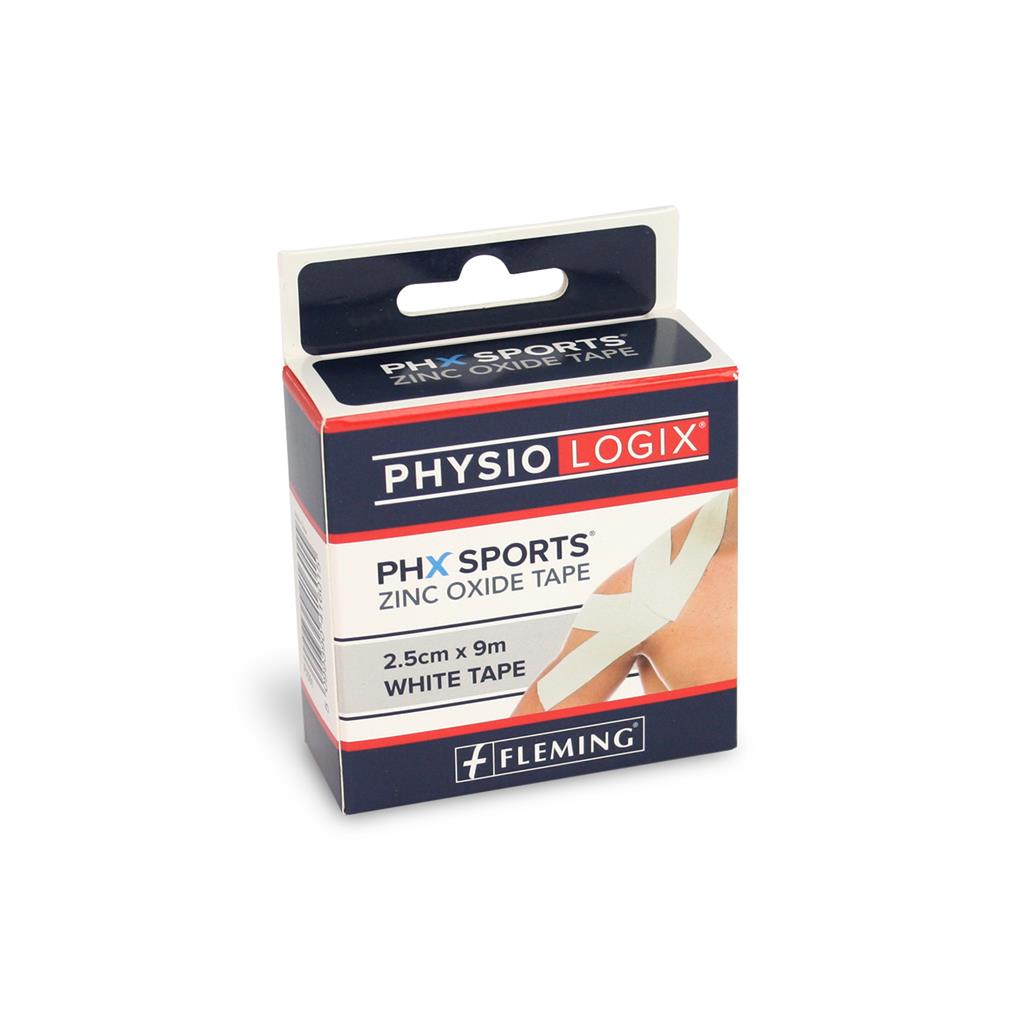 PHYSIOLOGIX ZINC OXIDE TAPE 2.5CM X 10M - WHITE