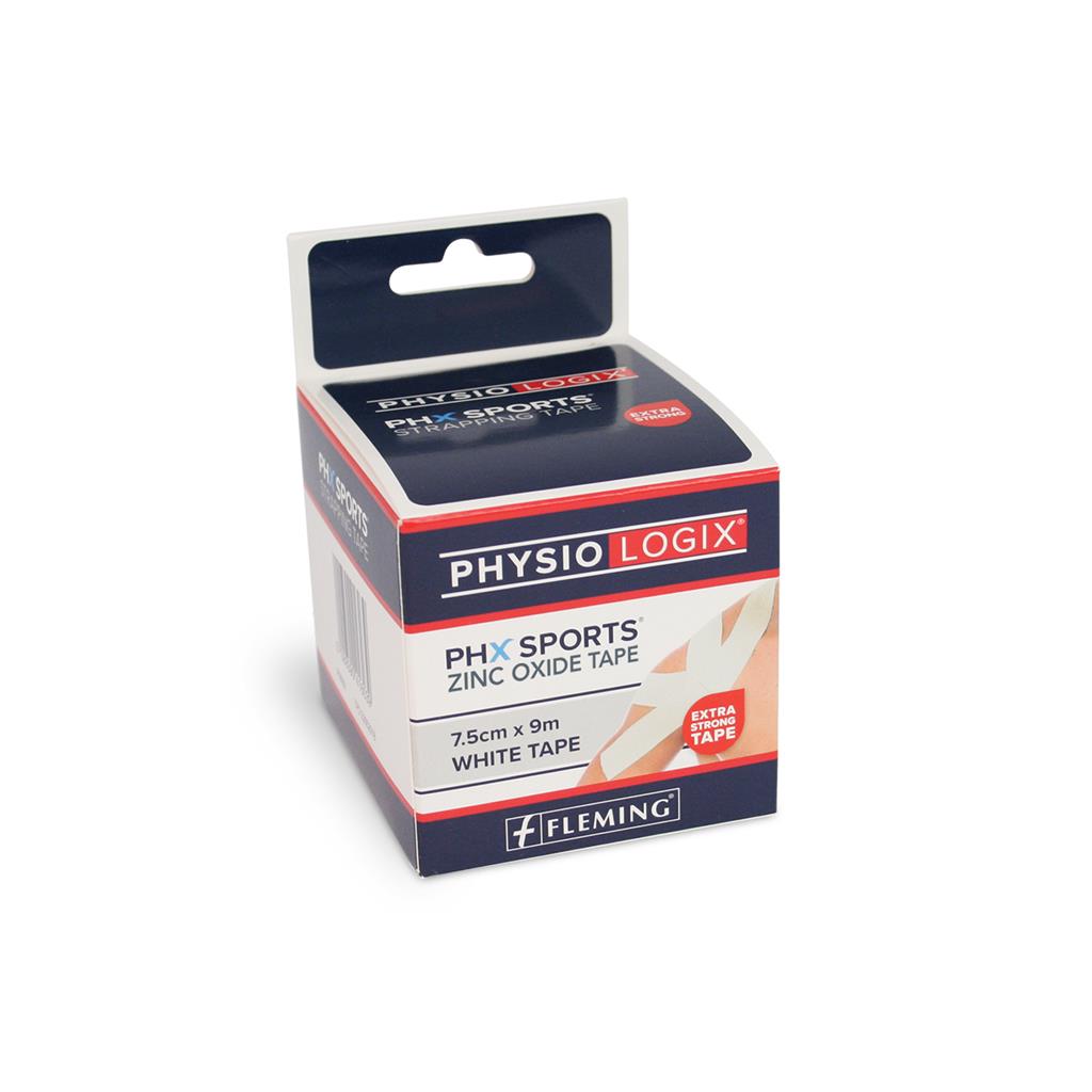 PHYSIOLOGIX ZINC OXIDE TAPE 7.5CM X 10M - WHITE