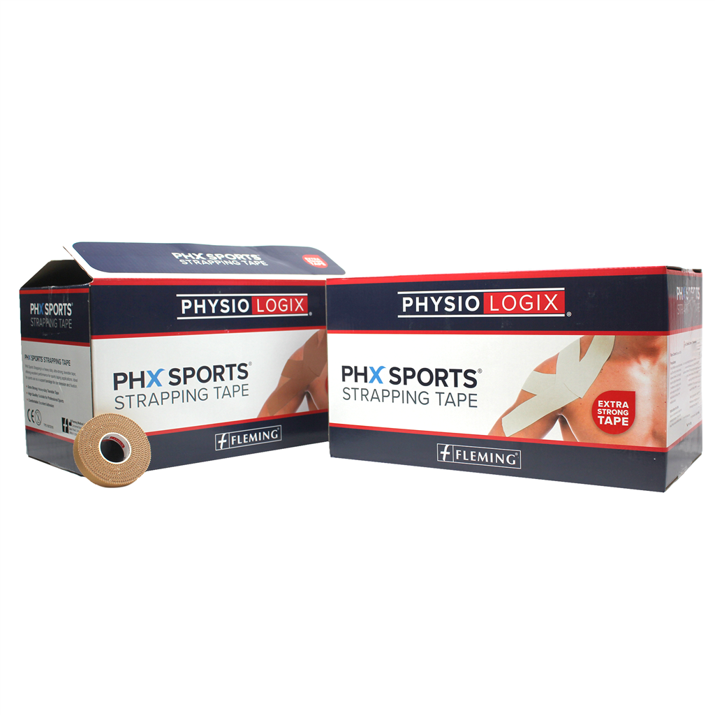 PHYSIOLOGIX PHX ZINC OXIDE TAPE 7.5CM X 9M - WHITE - 16 PER BOX