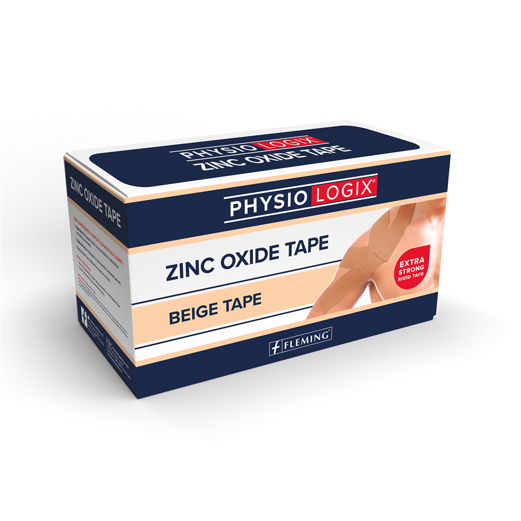PHYSIOLOGIX PHX ZINC OXIDE TAPE 1.25CM X 9M - TAN - 96 PER BOX