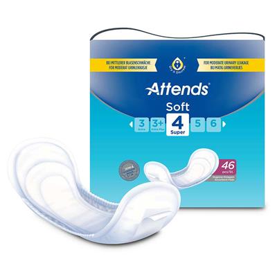 ATTENDS SOFT SHAPED PADS LEVEL 4 SUPER 46'S
