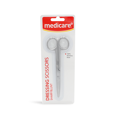 MEDICARE SHARP/ BLUNT DRESSING SCISSORS 14CM