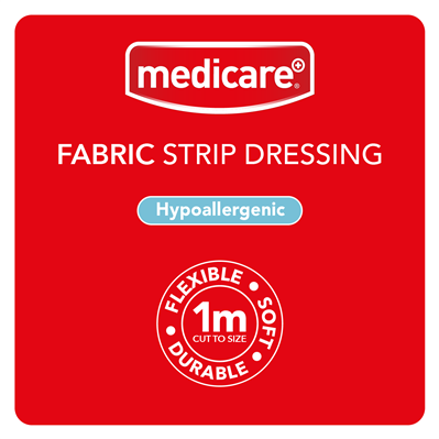 MEDICARE FABRIC STRIP 1M X 6CM (DISPLAY OF 10)