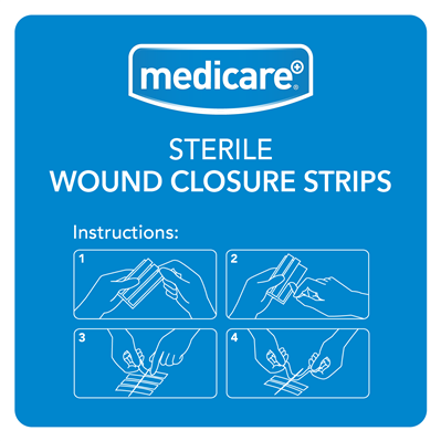 MEDICARE WOUND CLOSURE STRIPS 10'S (DISPLAY OF 20)