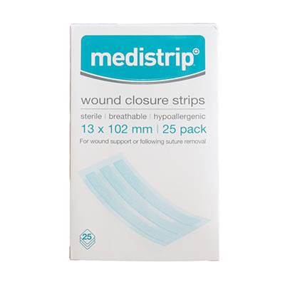 MEDISTRIP WOUND CLOSURE STRIPS 13X102MM (BOX OF 25)