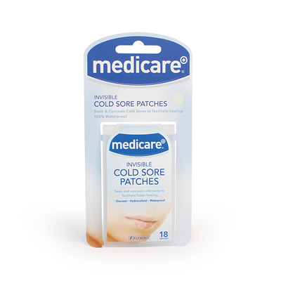 MEDICARE HYDROCOLLOID COLD SORE PATCHES 18's (DISPLAY OF 6)