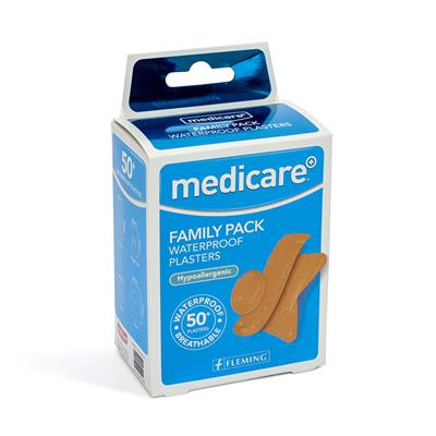 MEDICARE WATERPROOF FAMILY PACK OF 50'S (DISPLAY OF 6)