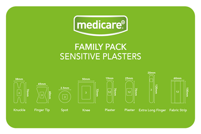 MEDICARE SENSITIVE FAMILY PACK OF 50'S (DISPLAY OF 6)