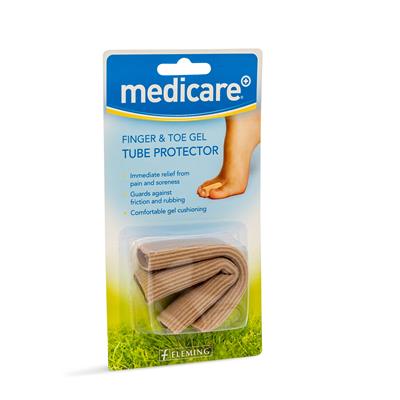 MEDICARE TUBULAR TOE & FINGER CUSHIONS GEL PROTECTOR 2's