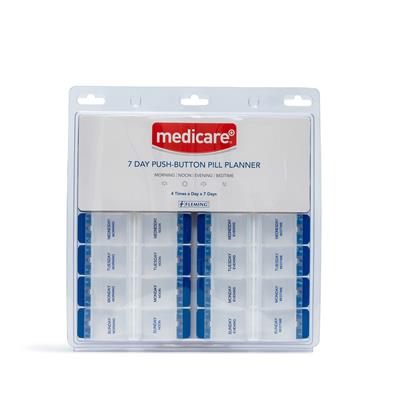 MEDICARE 7 DAY DELUXE PUSH BUTTON PILL BOX