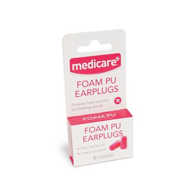 MEDICARE PU FOAM EAR PLUGS (2 PAIRS)