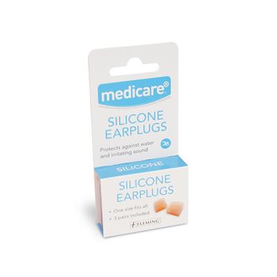 MEDICARE SILICONE EAR PLUGS (3 PAIRS)