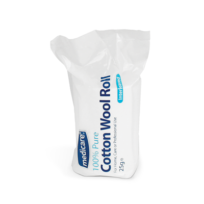 MEDICARE COTTON WOOL ROLL 100G