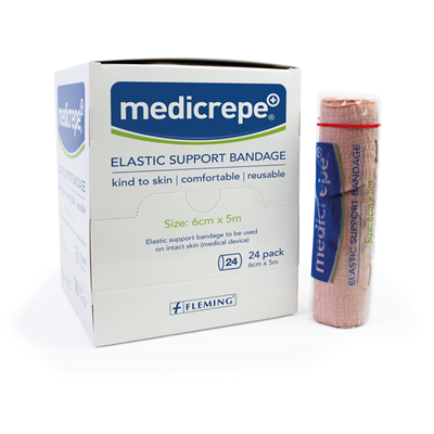 MEDICREPE ELASTIC CREPE BANDAGE 6CM X 5M