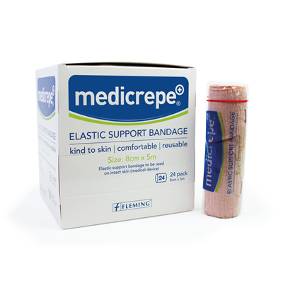 MEDICREPE ELASTIC CREPE BANDAGE 8CM X 5M