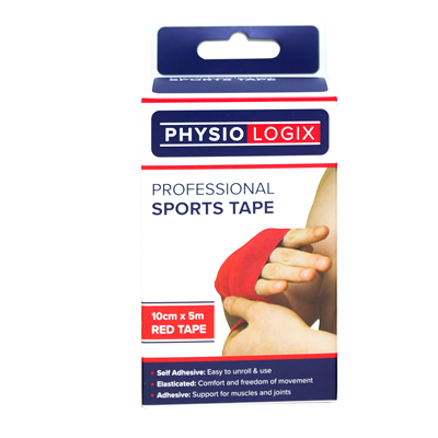 PHYSIOLOGIX SPORTS TAPE 10CM X 5M - RED