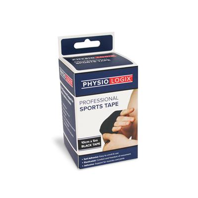 PHYSIOLOGIX SPORTS TAPE 10CM X 5M - BLACK