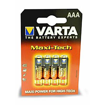 VARTA/RAYOVAC MAXTECH ALKALINE BATTERIES AAA (4'S)