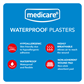 MEDICARE WATERPROOF PLASTERS 19X72MM 100's