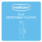 MEDICARE BLUE DETECTABLE PLASTERS 100'S