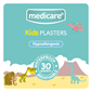 MEDICARE WATERPROOF KIDS PLASTERS 30`S (FUN DINOSAUR ) (DISPLAY OF 10)