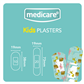 MEDICARE WATERPROOF KIDS PLASTERS 30`S (FUN DINOSAUR ) (DISPLAY OF 10)